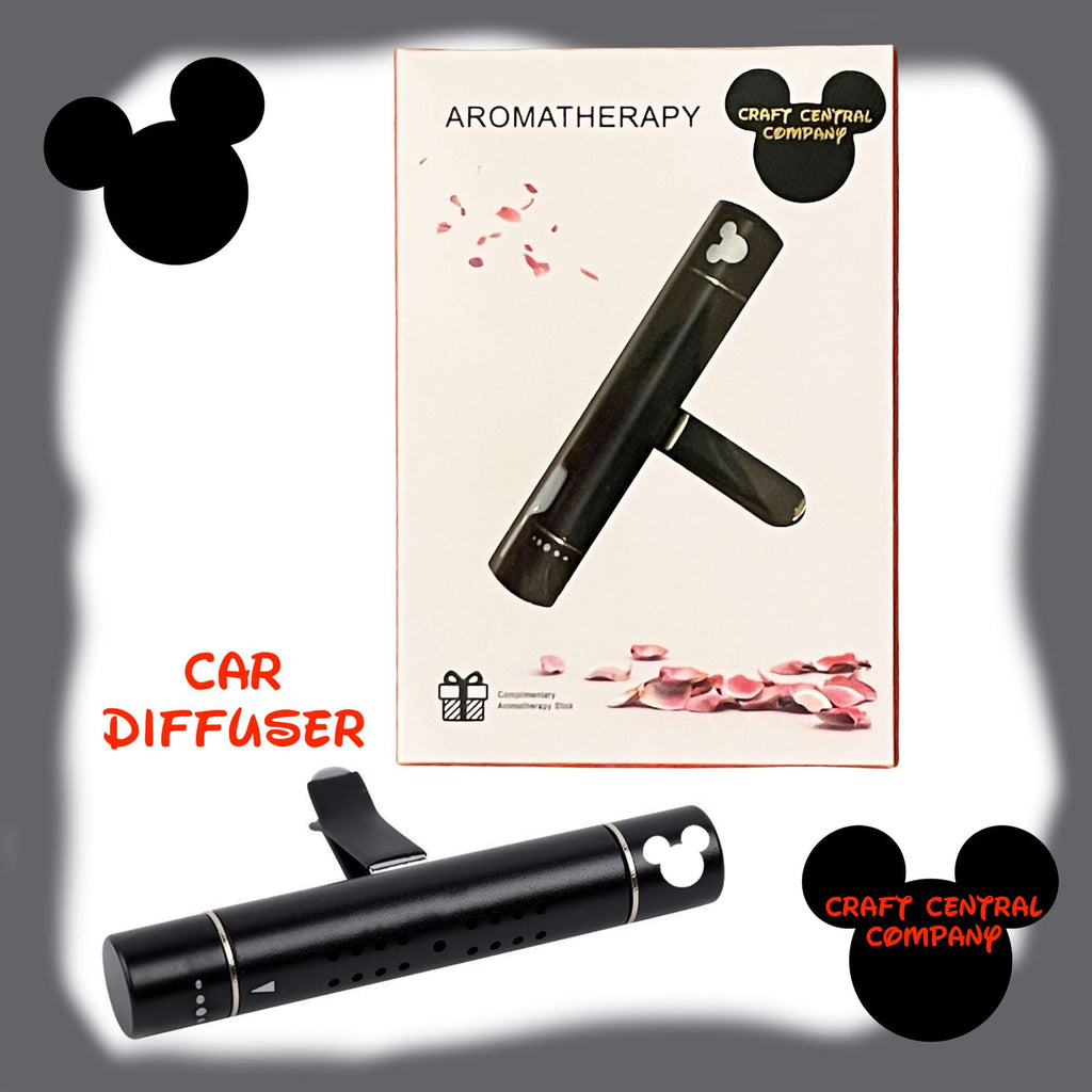 Disney Black Car Diffuser with Engraved Mickey Mouse Disney Black Car Diffuser with Engraved...