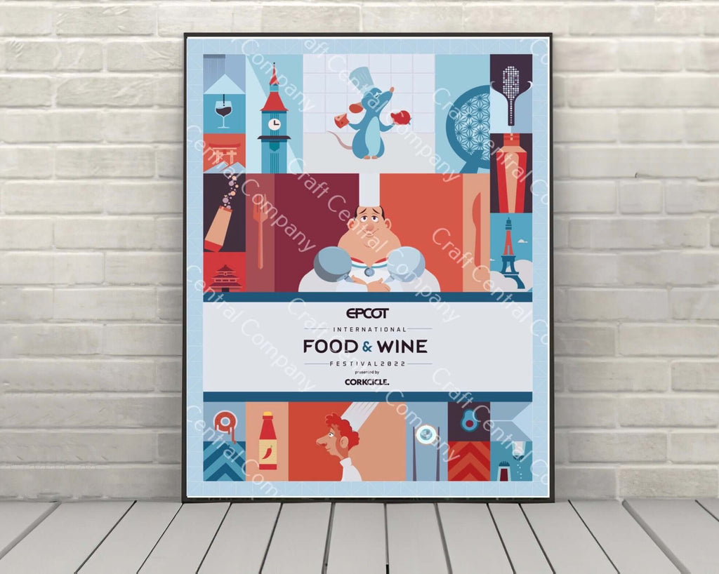 Food and Wine Epcot Poster Epcot...