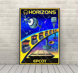 Horizons Poster Epcot Poster Epcot Center Vintage Disney Attraction Poster