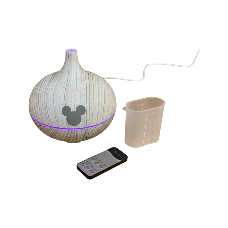 Disney Fragrance Oil Diffuser Engraved with Mickey Mouse 500 ML White Wood Colored Disney Room DIffuser Disney Fragrance Oil Diffuser Engraved with...