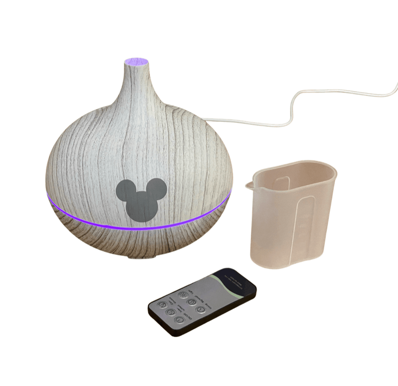 Disney Fragrance Oil Diffuser Engraved with Mickey Mouse 500 ML White Wood Colored Disney Room DIffuser Disney Fragrance Oil Diffuser Engraved with...