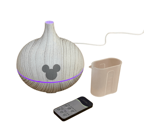 Disney Fragrance Oil Diffuser Engraved with Mickey Mouse 500 ML White Wood Colored Disney Room DIffuser Disney Fragrance Oil Diffuser Engraved with...