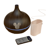Disney Oil Diffuser Engraved with Mickey Mouse 500 ML Dark Wood Color Disney Fragrance Diffuser