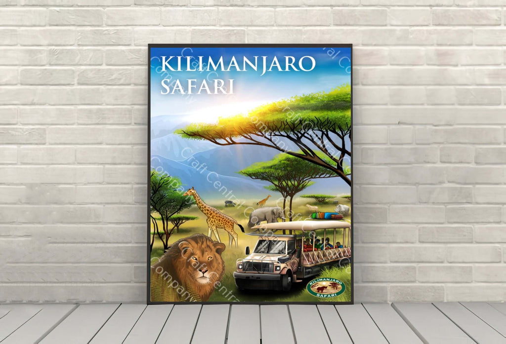 Kilimanjaro Safari poster Animal Kingdom Poster...