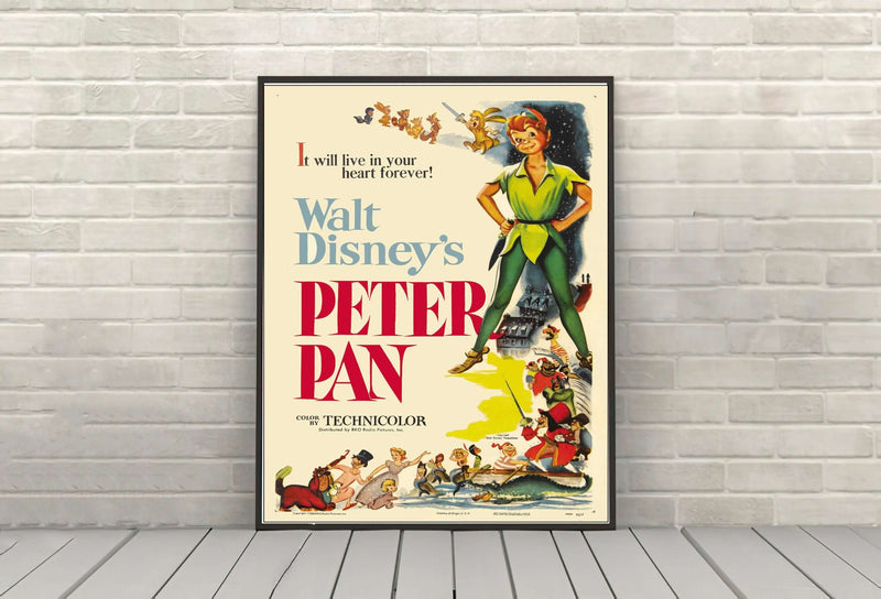Peter Pan Poster Disney Movie Poster Peter Pan Movie Poster Attraction Posters Vintage Disney Poster Disney World Peter Pans Flight Poster Peter Pan Poster Disney Movie Poster...