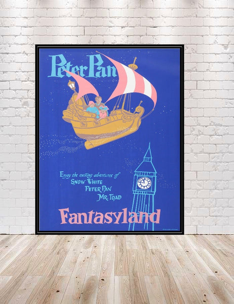 Peter Pan's Golden Anniversary ポスター Peter Pans Flight Disney Attraction Poster – CraftCentralCompany