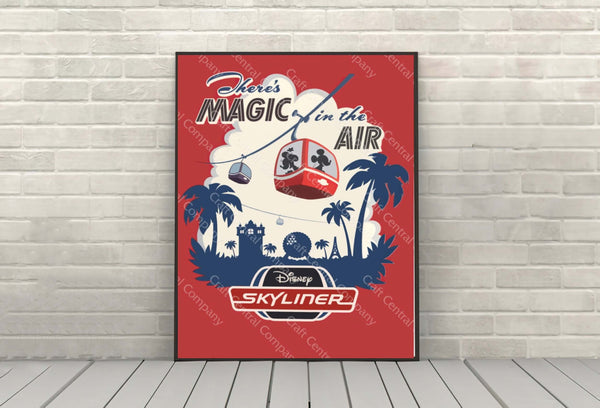 Skyliner Skyway Disney Attraction Poster – CraftCentralCompany