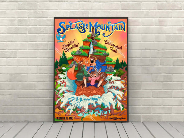 Splash Mountain Disney Attraction Poster – CraftCentralCompany