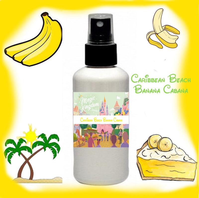 Caribbean Beach Banana Cabana Fragrance 2 oz Spray Bottle Room Spray Body Spray Disney Fragrance Summer Scent Caribbean Beach Resort Scent Caribbean Beach Banana Cabana Fragrance 2...