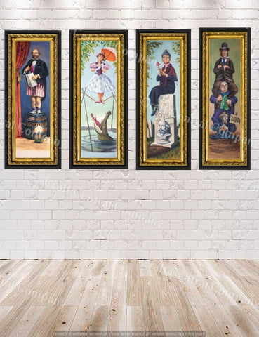 Haunted Mansion Stretching Room Poster Full Set of 4 Posters Disney Attraction Poster Haunted Mansion Poster Vintage Disney Ride Disneyland Haunted Mansion Stretching Room Poster Full...