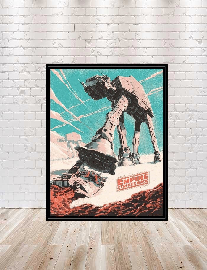 Star Wars Poster Star Tours Poster Vintage Disney Poster Empire Strikes Back Poster Hollywood Studios Star Wars Vintage Poster ATAT AT-AT Star Wars Poster Star Tours Poster...