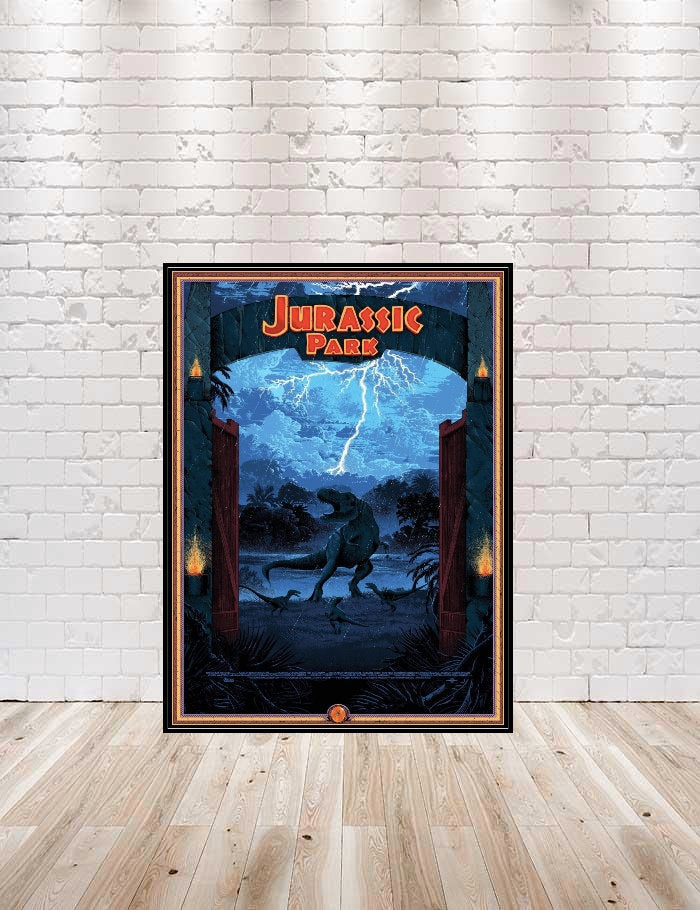 Jurassic Park Poster Universal Studios Poster Sizes 8x10, 11x14, 13x19 16x20 18x24 Vintage Classic Movie Poster T-Rex poster T Rex Dinosaur Jurassic Park Poster Universal Studios Poster...