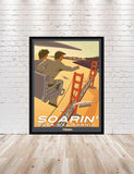 Soarin Poster Soarin Over California Poster Vintage Epcot Attraction Poster Vintage Disney Poster Disneyland Posters Disney World Wall Art