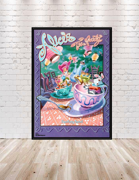 Alice in Wonderland Tea Party Vintage Art Print Poster 40x30cm (PDP 078)