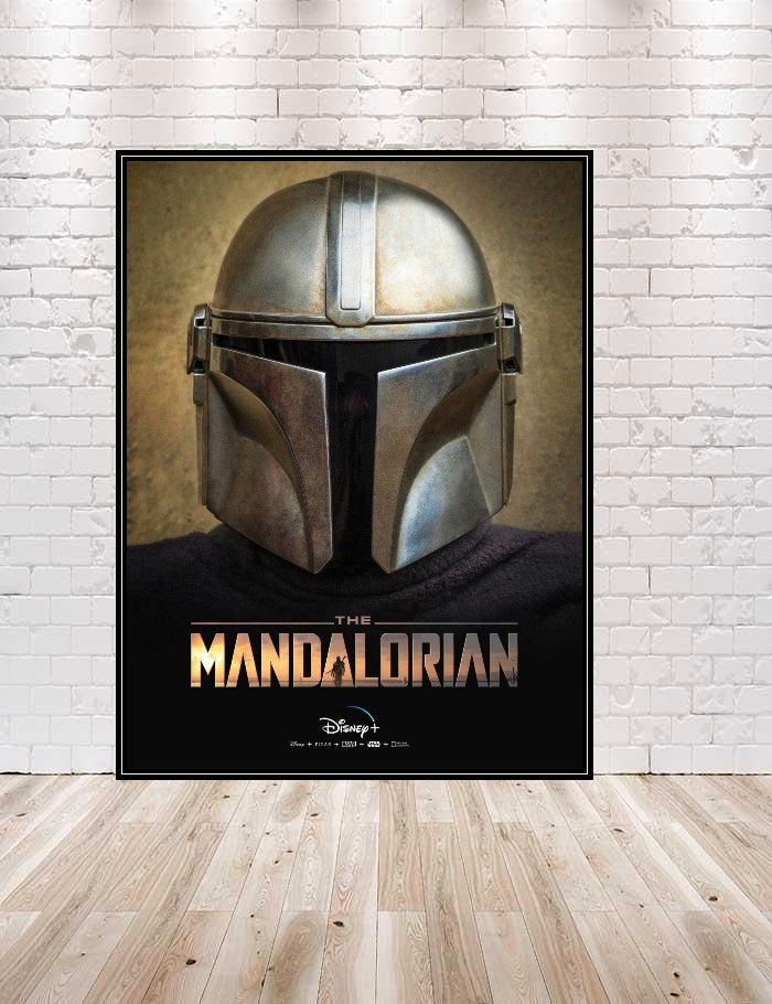 Mandalorian Poster Vintage Disney Poster Star Wars Poster Vintage Poster The Mandalorian Poster Bounty Hunter Mandalorian Poster Vintage Disney Poster Star...