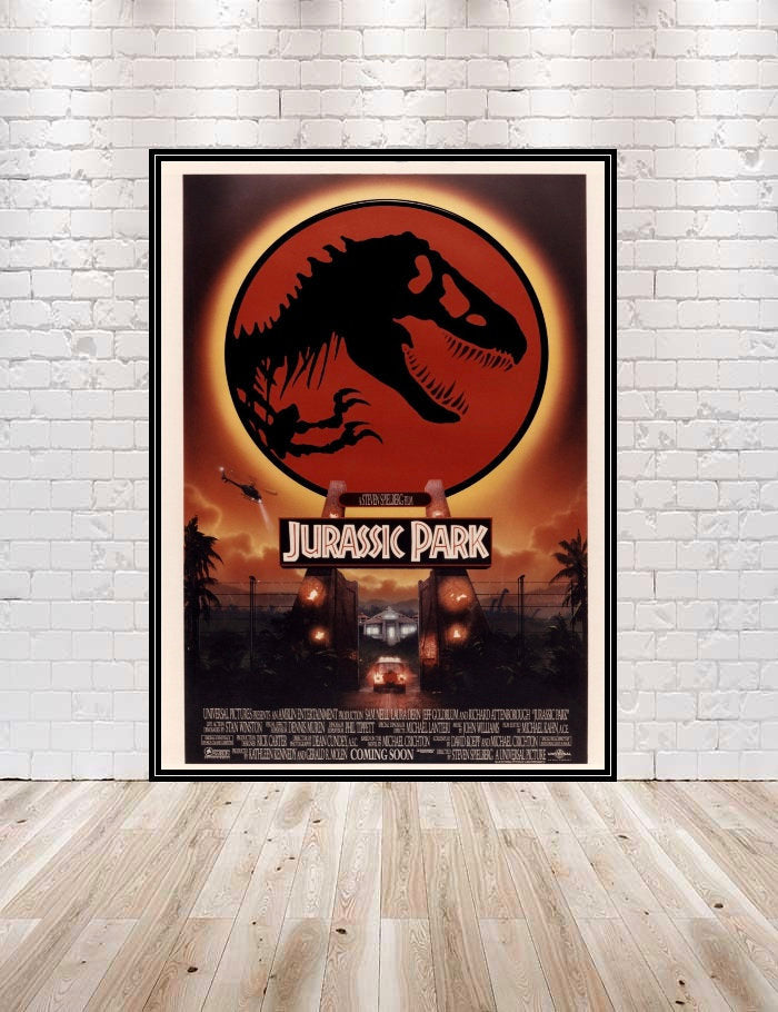 Jurassic Park Poster Universal Studios Poster Vintage Classic Movie Poster T-Rex poster Dinosaur Jurassic Park Poster Universal Studios Poster...