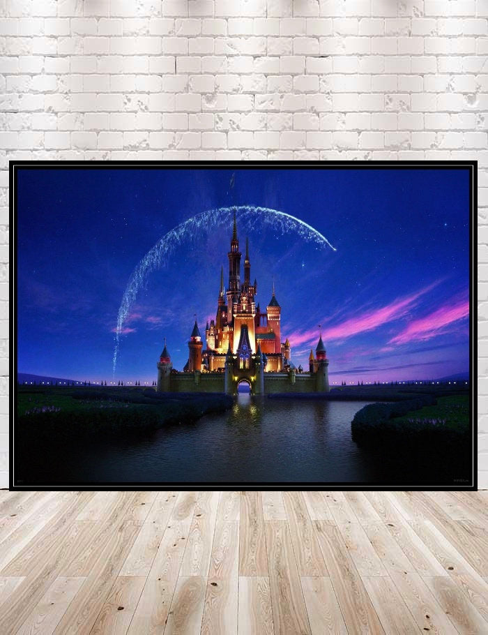 Cinderella's Castle Poster Magic Kingdom Poster Disney opening logo Poster Disney Movie Poster Disney World Poster Attraction Poster nursery Cinderella's Castle Poster Magic Kingdom Poster...