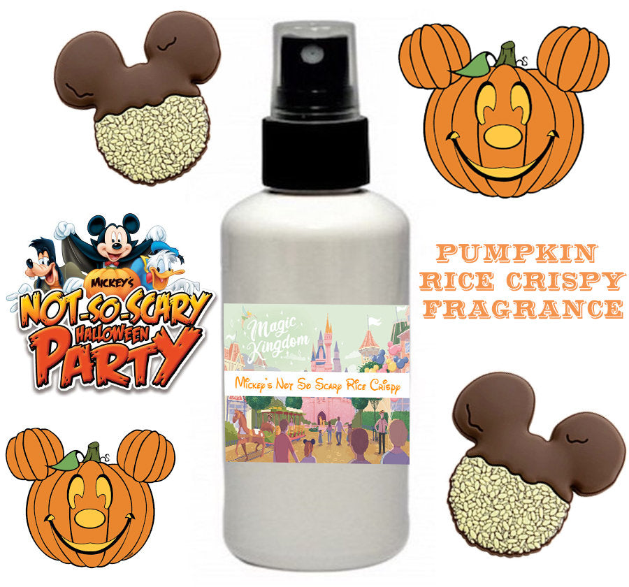 Mickeys Not So Scary Halloween Pumpkin Rice Crispy Treat Fragrance Disney FragranceSpray 2-4 oz Spray Bottle Room Spray Fall Scent Body Spray Mickeys Not So Scary Halloween Pumpkin...