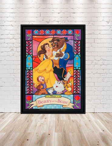 Beauty and the Beast Poster Disney Movie Poster Vintage Disney Poster Classic Disneyland Posters Walt Disney World Poster Wall Art Nursery Beauty and the Beast Poster Disney...