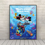 Mickey and Minnies Runaway Railway Poster Hollywood Studios Poster Disney World Poster Vintage Disney Poster Attraction Poster Disneyland