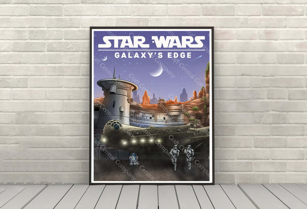 Star Wars Galaxy's Edge Poster Disney...