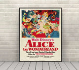Alice in Wonderland Poster Vintage Disney Classic Movie Posters