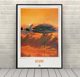 Bespin Poster Vintage Star tours Poster Disney Hollywood Studios Attraction Poster Star Wars Wall Art