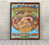 Big Thunder Mountain Railroad Poster Disney Attraction Poster Vintage Disney World & Disneyland Posters Frontierland
