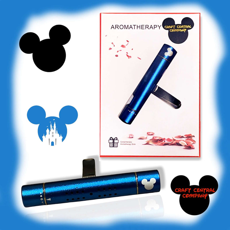 Disney Blue Car Diffuser with Engraved Mickey Mouse