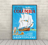 Columbia Frontierland Poster Disney World Poster Vintage Disney Attraction Poster