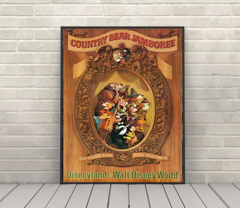 Country Bear Jamboree Poster Disney Poster Disney Attraction Poster ...