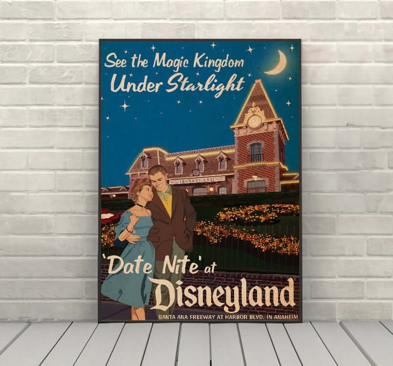 Disneyland Poster Vintage Disney - CraftCentralCompany