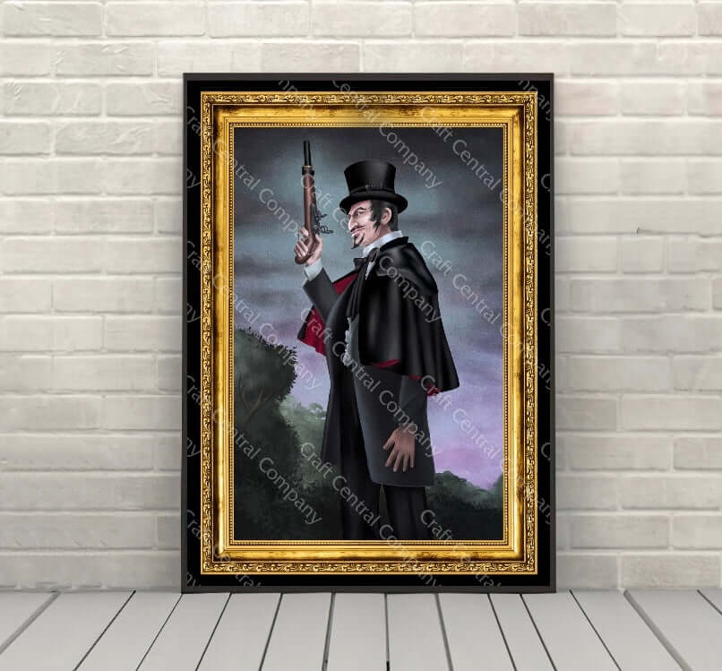 Haunted Mansion Dueling Ghosts Poster Vintage...