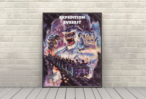Expedition Everest Poster Animal Kingdom Poster...