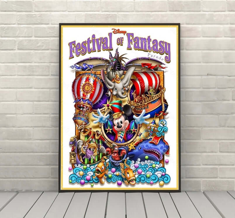 Festival of Fantasy Parade Poster Disney...