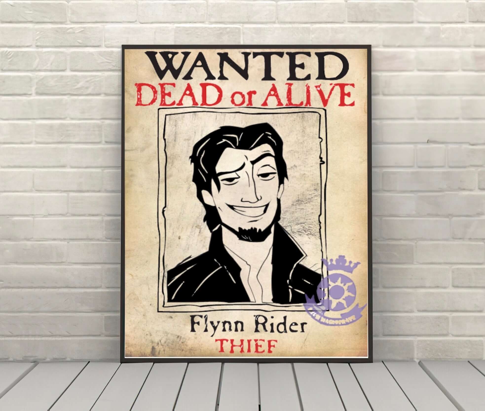 Flynn Rider Wanted Poster Tangled Poster...