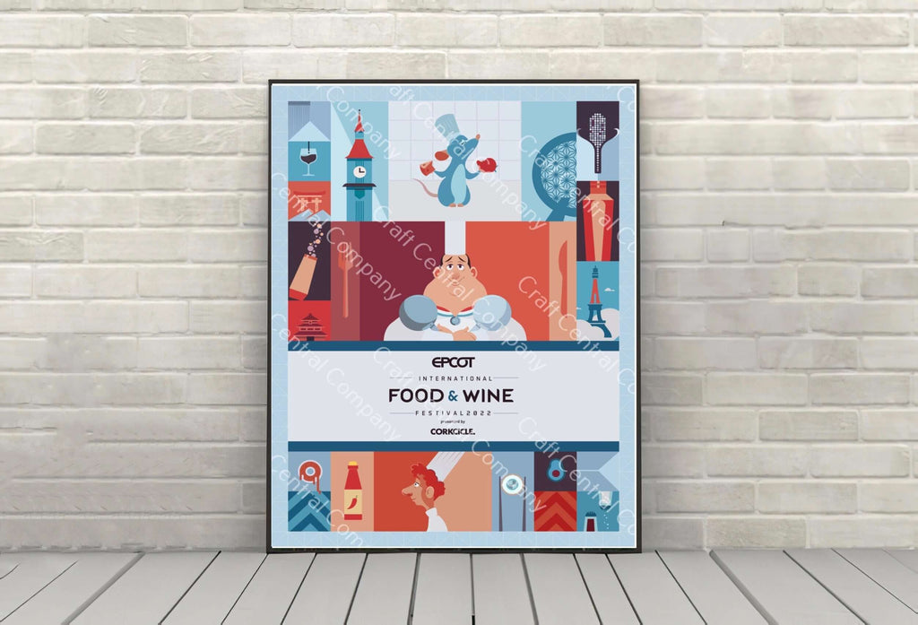 Food and Wine Epcot Poster Epcot...