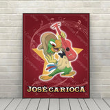 Gran Fiesta Tour Epcot Poster Three Caballeros Jose Carioca Poster Disney Attraction Poster (3 Hidden Mickeys)