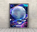 Guardians of the Galaxy Cosmic Rewind Poster Disney Attraction Poster Epcot poster Disney World Posters Disney Wall Art