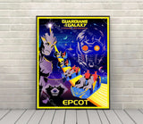 Guardians of the Galaxy Cosmic Rewind Poster Disney Attraction Poster Epcot poster Disney World Posters Epcot Wall Art