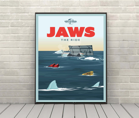 Jaws Poster Universal Studios Jaws movie...