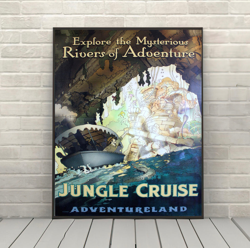Jungle Cruise Poster Vintage Disney Poster...