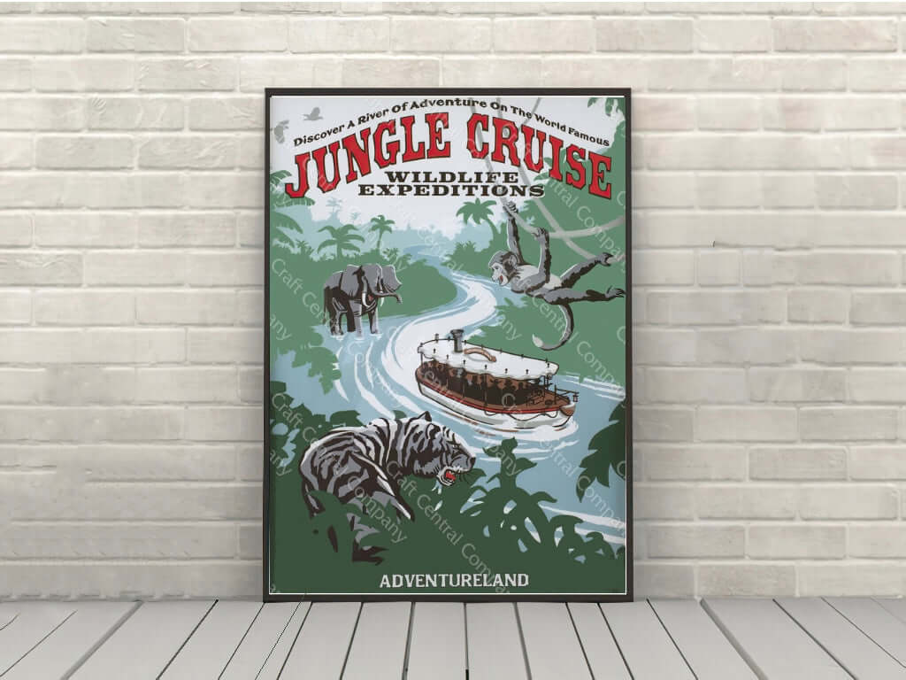 Jungle Cruise Poster Vintage Disney Attraction Poster Magic Kingdom  Jungle Cruise Poster Vintage Disney Attraction Poster Magic Kingdom