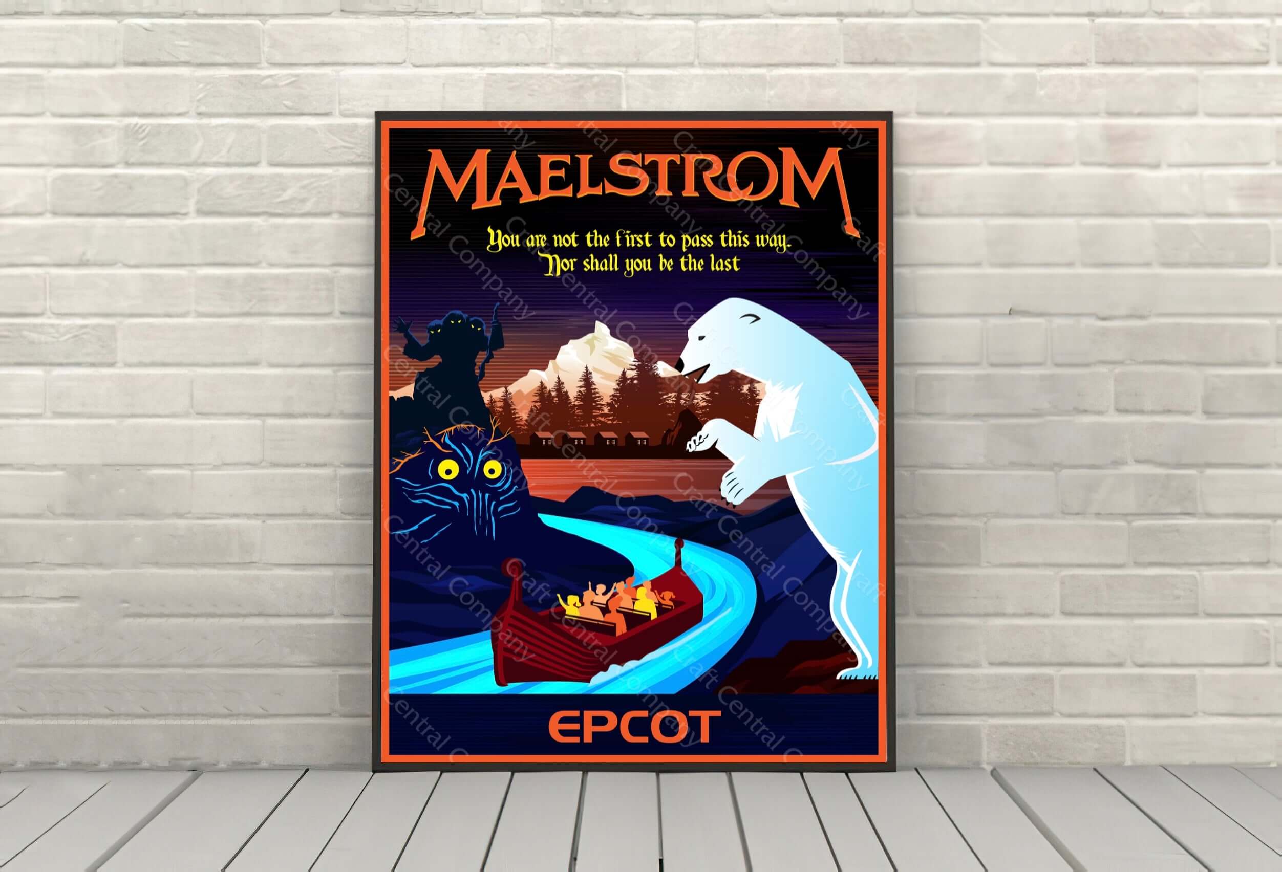 Maelstrom Poster Epcot Disney Attraction Poster...