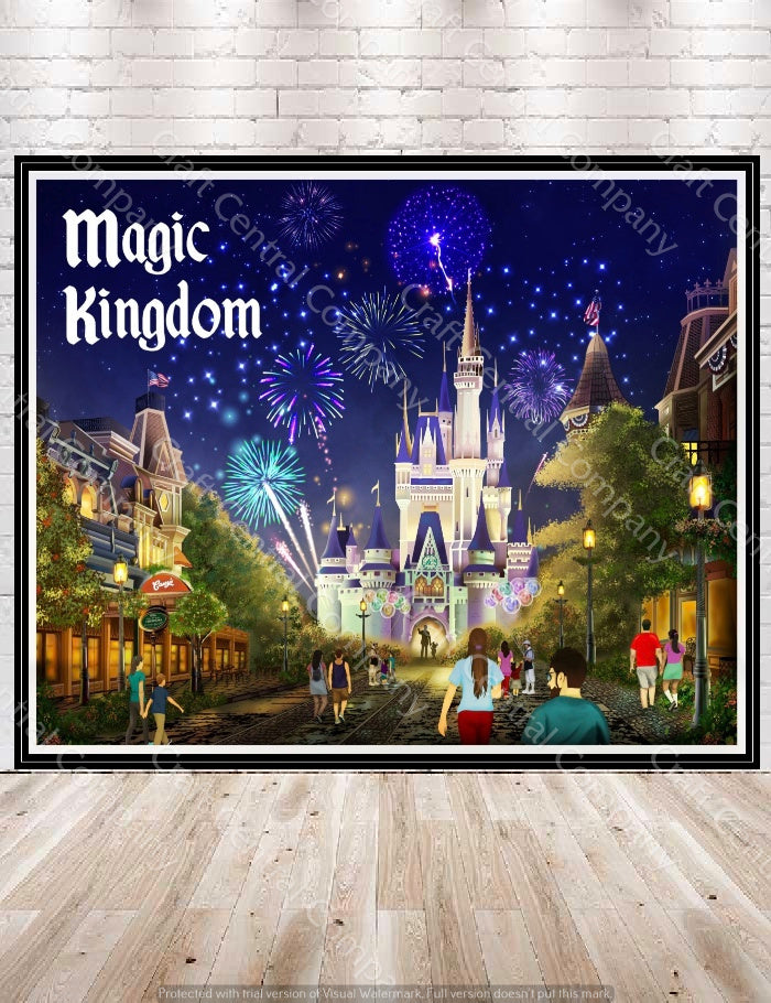 Magic Kingdom Poster Disney Poster Main...