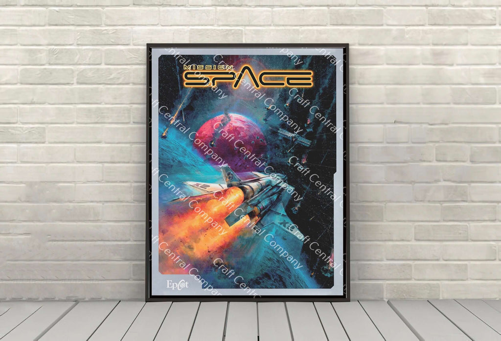 Mission Space Poster Disney Epcot Center...