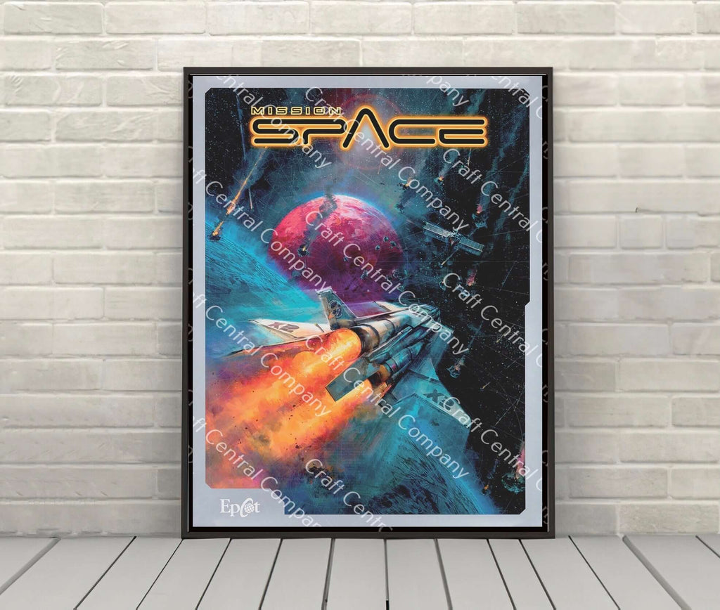Mission Space Poster Disney Epcot Center...