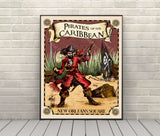 Pirates of the Caribbean Poster Disney Attraction Posters Disneyland New Orleans Square Poster (1 Hidden Mickey)