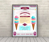 Plaza Ice Cream Parlor Poster Vintage Poster Main Street