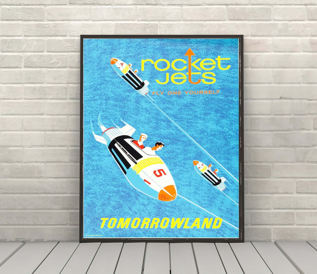 Rocket Jets Poster Tomorrowland Poster Vintage...